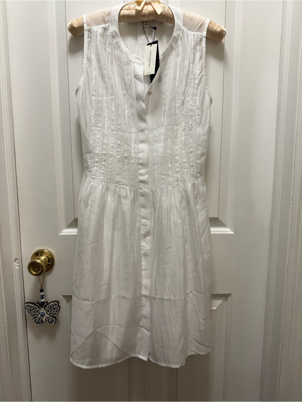 NWT Ethereal White Pleated Dress XS — $120 MSRP